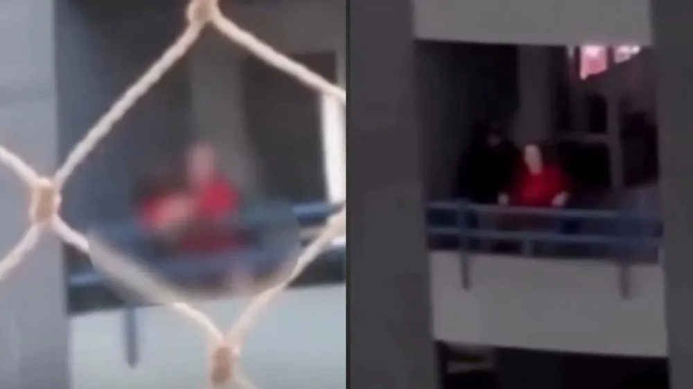 Casal é flagrado em momento íntimo na sacada e caso termina na polícia