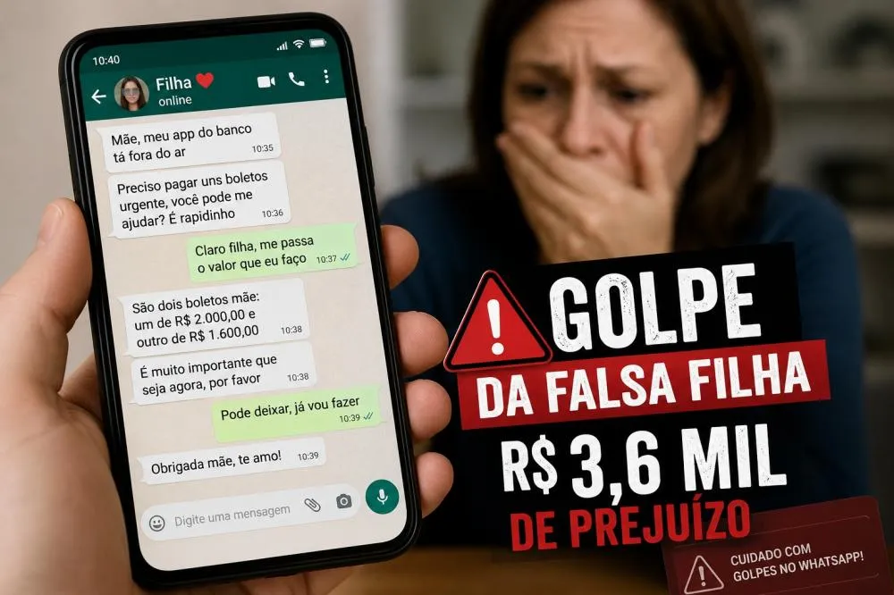 Golpe da falsa filha faz mulher perder R$ 3,6 mil em Coronel Fabriciano